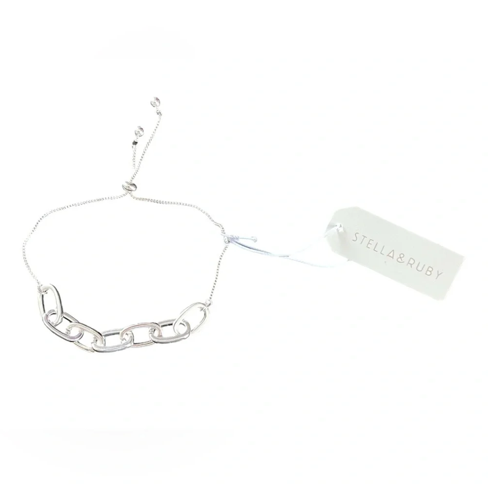 STELLA & RUBY Captain Toggle Bracelet - Silver - Picture 5 of 5